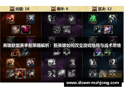 英雄联盟赛季新策略解析：新英雄如何改变游戏格局与战术思维